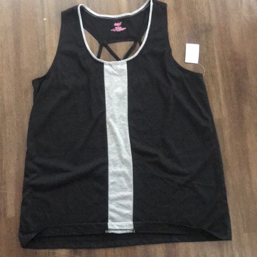 Zone Pro Womens Tank Strappy Racerback Black/Gray